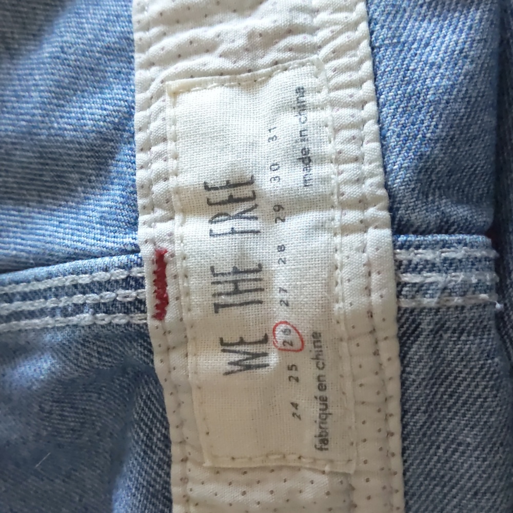 Free People - Denim Overalls Shortalls Overalls OB560096 | Size 26 | Blue Bell - Picture 8 of 13